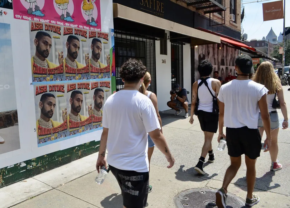 Outdoor Advertising Posters Wheat Pasting